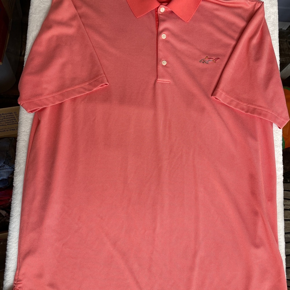 Greg Norman Collection Coral Polo Shirt‎